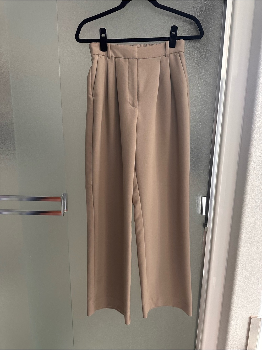 Women’s Abercrombie & Fitch Beige Wide-Leg Women's Sloane Trousers - 27/4